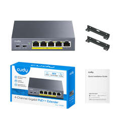 Cudy - 4-канальный удлинитель PoE с гигабитными портами POE40