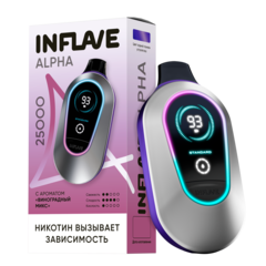 Одноразовая электронная сигарета Inflave Alpha - Виноградный Микс (25000 затяжек)