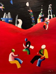 «Три волхва» 1986 г. Игорь Новиков, 90х70 см (холст, масло)