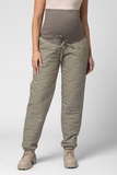 Утепленные брюки для беременных 16342 оливка