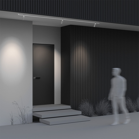 Уличный трековый светильник Maytoni Elasity IP O-TR01-1-S-16WW3K