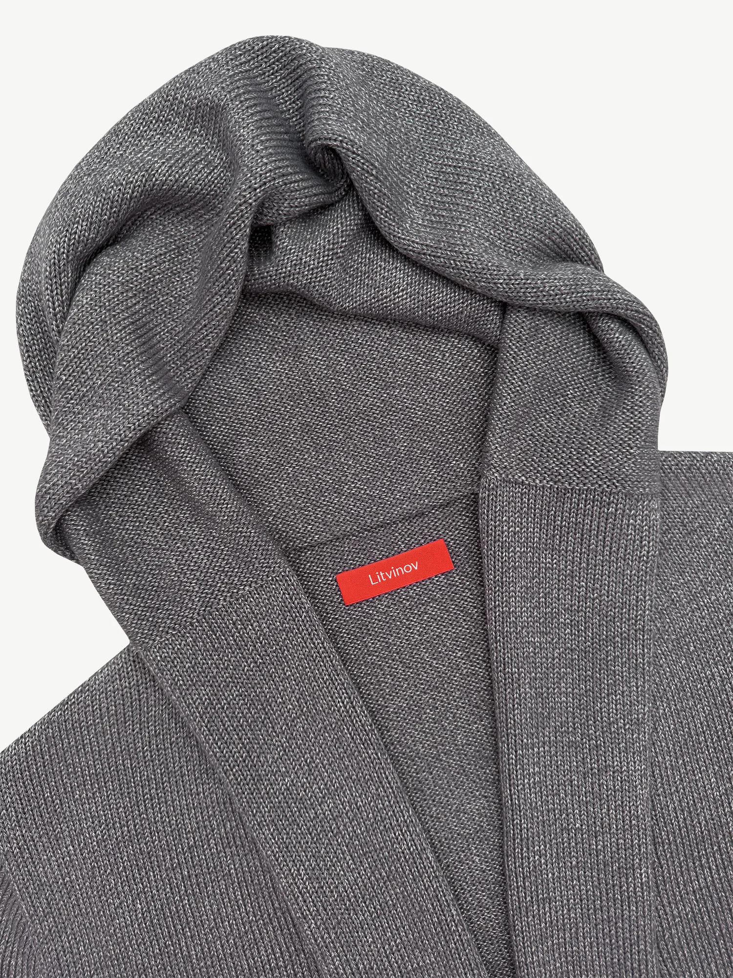 Кардиган с капюшоном из экохлопка