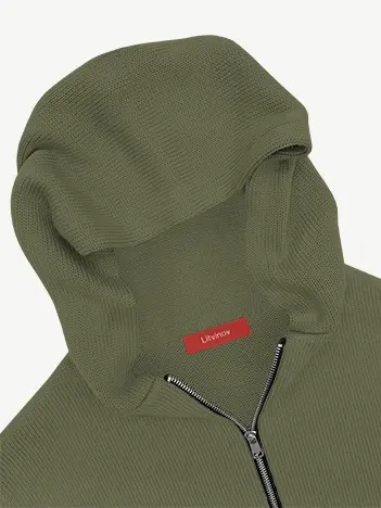 Толстовка на замке из экохлопка