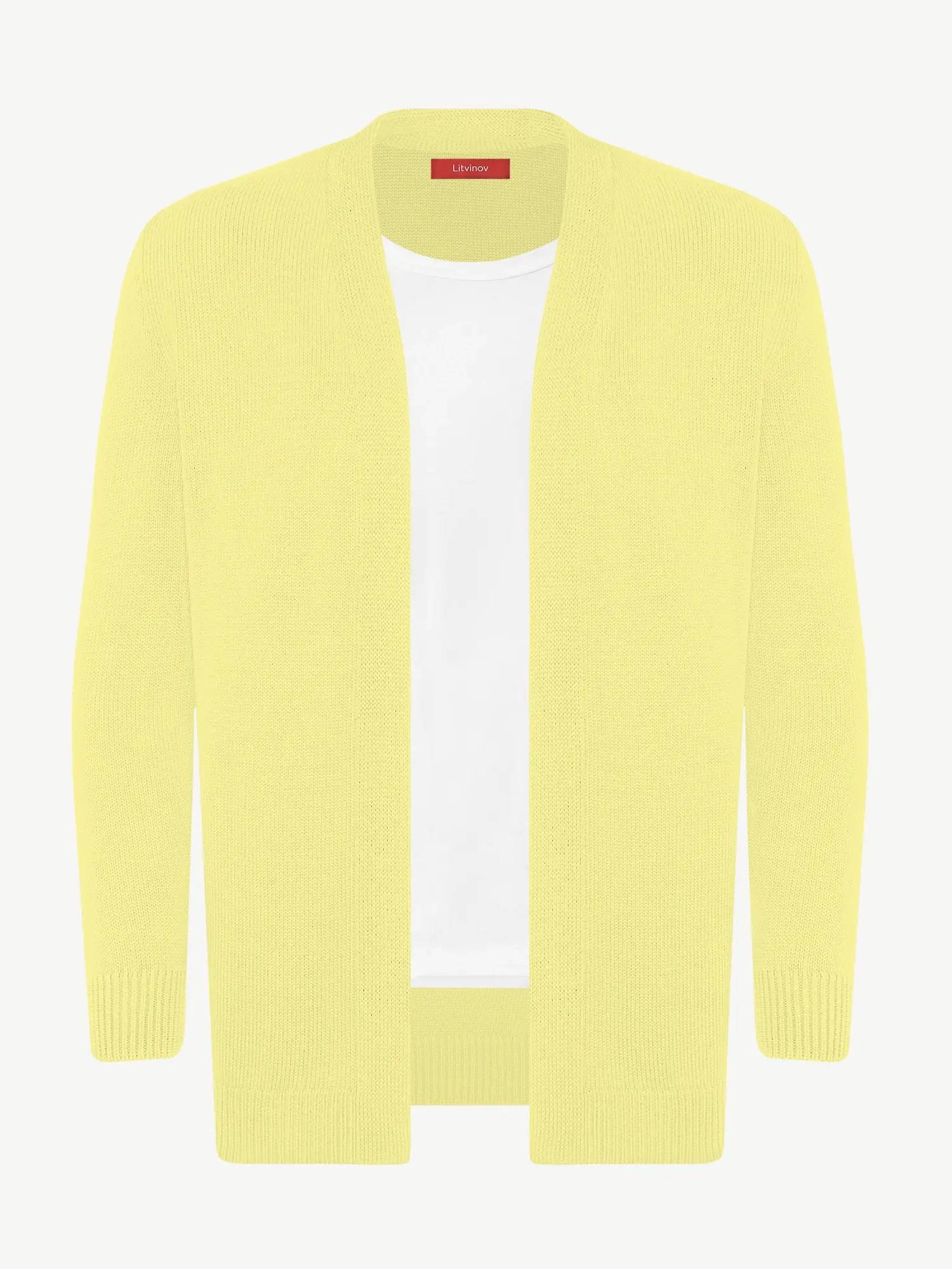 Кардиган с планкой из мягкой шерсти