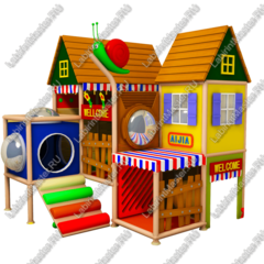 Детский игровой лабиринт "Увлекательная дача"