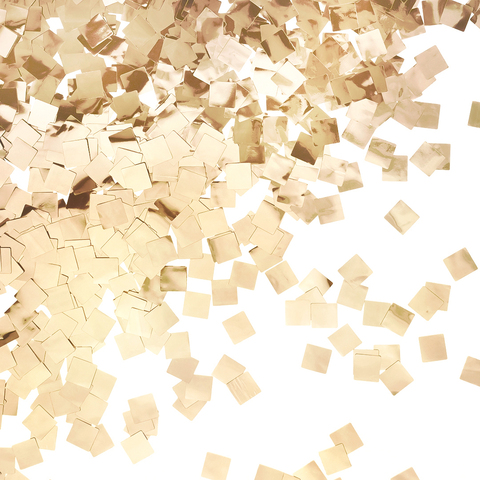 Конфетти фольга Квадрат, Золото, Хром, 5*5 мм, 50 г