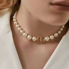 85961 - Колье чокер  из жемчуга с подвеской CDIOR