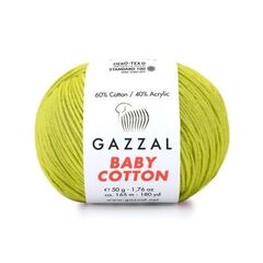 GAZZAL BABY COTTON (60% хлопок, 40% акрил, 50гр/165м)