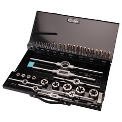 Набор метчиков и плашек M3 -M20 HSSE 54пр Volkel 49251