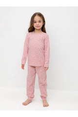 пижама  для девочки  К 1561/розовый зефир,цветочный узор
