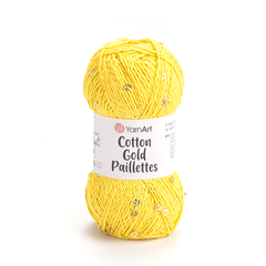 Пряжа YarnArt Cotton Gold Paillettes (7106)