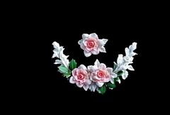 Силиконовый молд № 2154 Уголок мини + роза