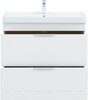 Aquanet 342094 Тумба с раковиной Ирис new 90 напольная 2 ящ. цв.белый глянец (342094)