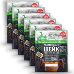 Протеиновый шейк Шоколад 'Bionova', 150г 🔸 6 шт х 25г /Vegan protein/