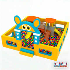 Просторный сухой бассейн «Весёлый Мышонок», 6×5×2,5 м