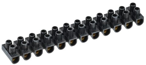 Зажим винтовой ЗВИ-30 н/г 6-16мм2 12пар черные IEK