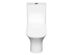 Унитаз напольный, безободковый Aquatek Оптима Т Квадро Торнадо 650x340x790