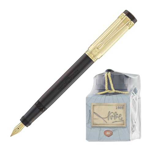 Ручка перьевая Aurora Umberto Nobile Dark-Brown & Vermeil Gold, F (AU-950F)