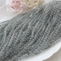 Бусины стеклянные серые 