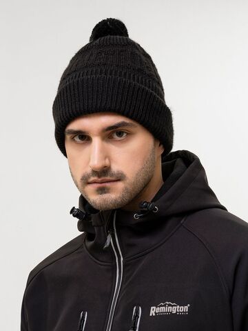 Зимняя шапка для города, туризма Remington Knit Мelange Black one size на remingtonn.ru