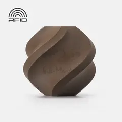 Пластик для 3D-печати Bambu Lab PLA Wood, 1.75 мм, 1 кг, чёрный орех (Black Walnut), на катушке, A16-K0-1.75-1000-SPL