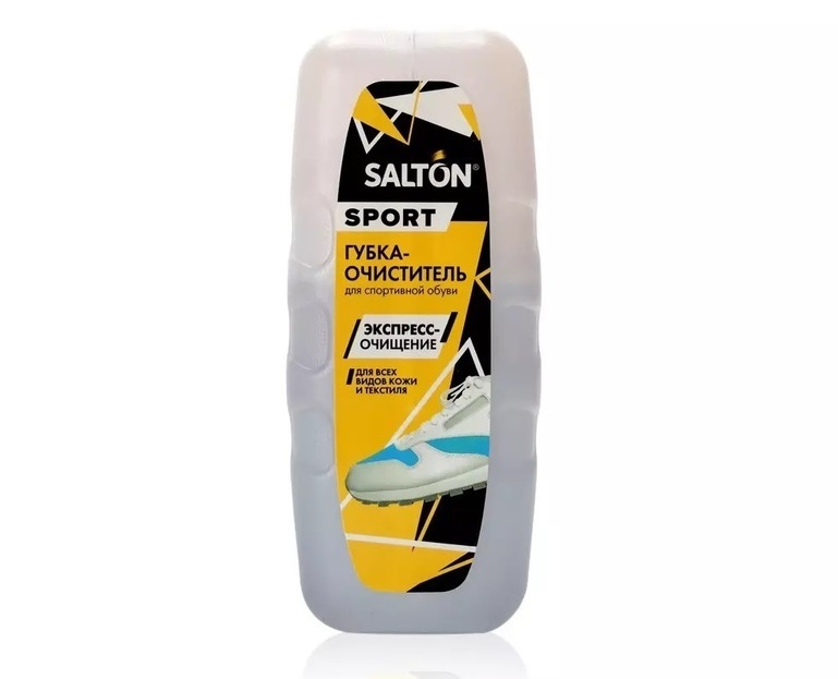 SALTON Sport Губка-очиститель для спортивной обуви из всех видов кож и текстиля (бесцветный), 75 мл