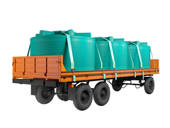 Емкости для перевозки воды и жидких удобрений изотермические, кассета 5000х3 ЕЗПИ 15000 л. вертикальные (6900x2300x1450см;420кг;зеленый) - арт.559607