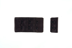 Застежка с крючками шоколад 2 ряда (цв. 111), 28*55 мм