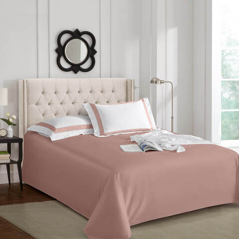 Простыня 240х260 Sharmes пудровая