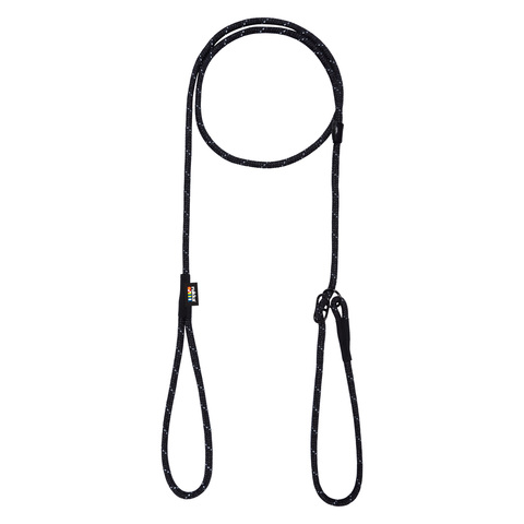 60226 Поводок -удавка круглый шнур RUKKA PETS ROPE RETRIEVER LEASH, цвет черный (990),