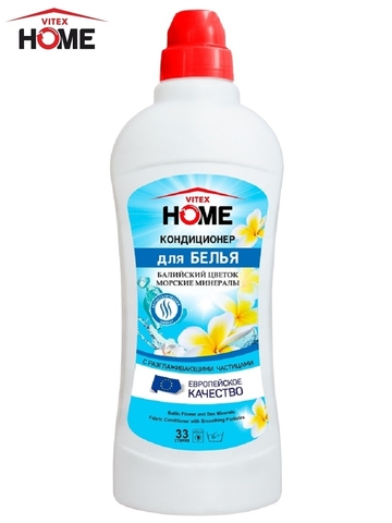 Vitex Home Кондиционер для белья с разглаживающими частицами Балийский цветок и морские минералы Витекс