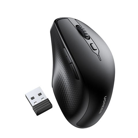 Мышка UGREEN Ergonomic Contoured-Shape Design Wireless Mouse MU101, черный