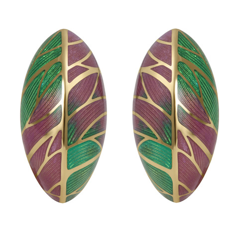 Серьги с Цветной Эмалью, E0261-6/4