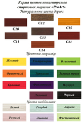 КОРИЧНЕВО-КРАСНЫЙ, С10, Концентрат морилки на растворителе,  ProArt, 55мл.