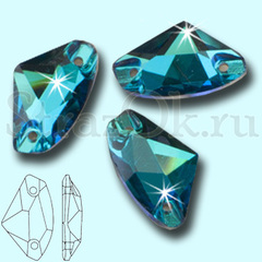 Купите стразы пришивные Galactic Blue Zircon для вышивки сине-зеленые