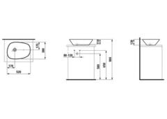 8168020001121 УМЫВАЛЬНИК-ЧАША LAUFEN PALOMBA