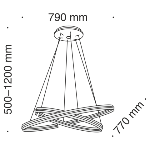 Подвесной светильник Technical Azumi MOD036PL-L80B