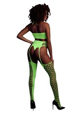 Роскошный комплект белья Two Piece with Crop Top and Stockings - 