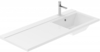 Aquanet 239213 Тумба c раковиной Токио 120 R подвесная 1 ящик цвет белый глянец (239213)