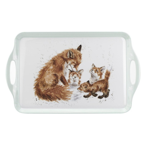 Поднос прямоугольный с ручками 48х29.5см Pimpernel Забавная фауна Лиса