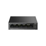 TP-Link LS105LP Настольный коммутатор с 5 портами 10/100 Мбит/с (4 порта PoE), стальной корпус