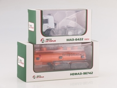 MAZ-6422 white with semi-trailer NEFAZ-96742 1:43 AutoHistory