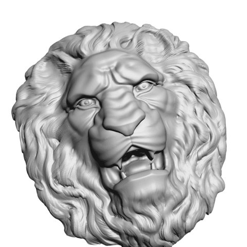 Силиконовый молд голова Льва  № 3