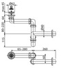 Сифон для раковины Alcaplast A413