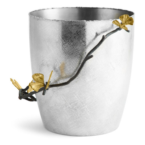 Ведерко для льда 23см Michael Aram Бабочки гинкго