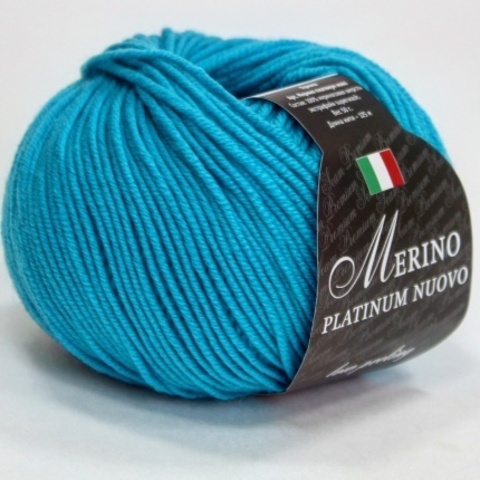 Пряжа Seam Merino Platinum Nuovo 118 бирюза (уп.10 мотков)