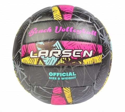 Мяч в/б Larsen Beach Volleyball Black/Pink