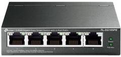 TP-Link TL-SG105PE 5-портовый гигабитный коммутатор Easy Smart с 4 портами PoE+