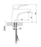 Смеситель для умывальника LEMARK SHIFT LM4306C