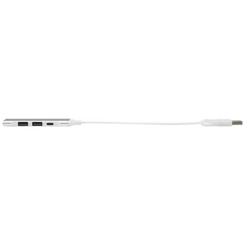 Alkaid 4-портовый концентратор USB-A и Type-C из переработанного алюминия с двумя входами